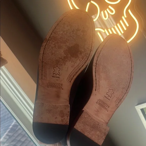 Johnston & Murphy Navy Loafers - Picture 4 of 5